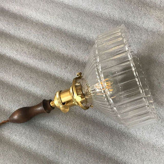 Arisha Vintage LED Suspension Laiton/Noire Verre Salle à Manger