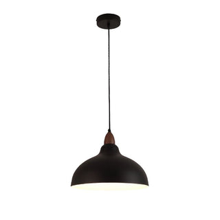 Valentina Suspension Bol Moderne, Métal, Noir/Blanc, Salon