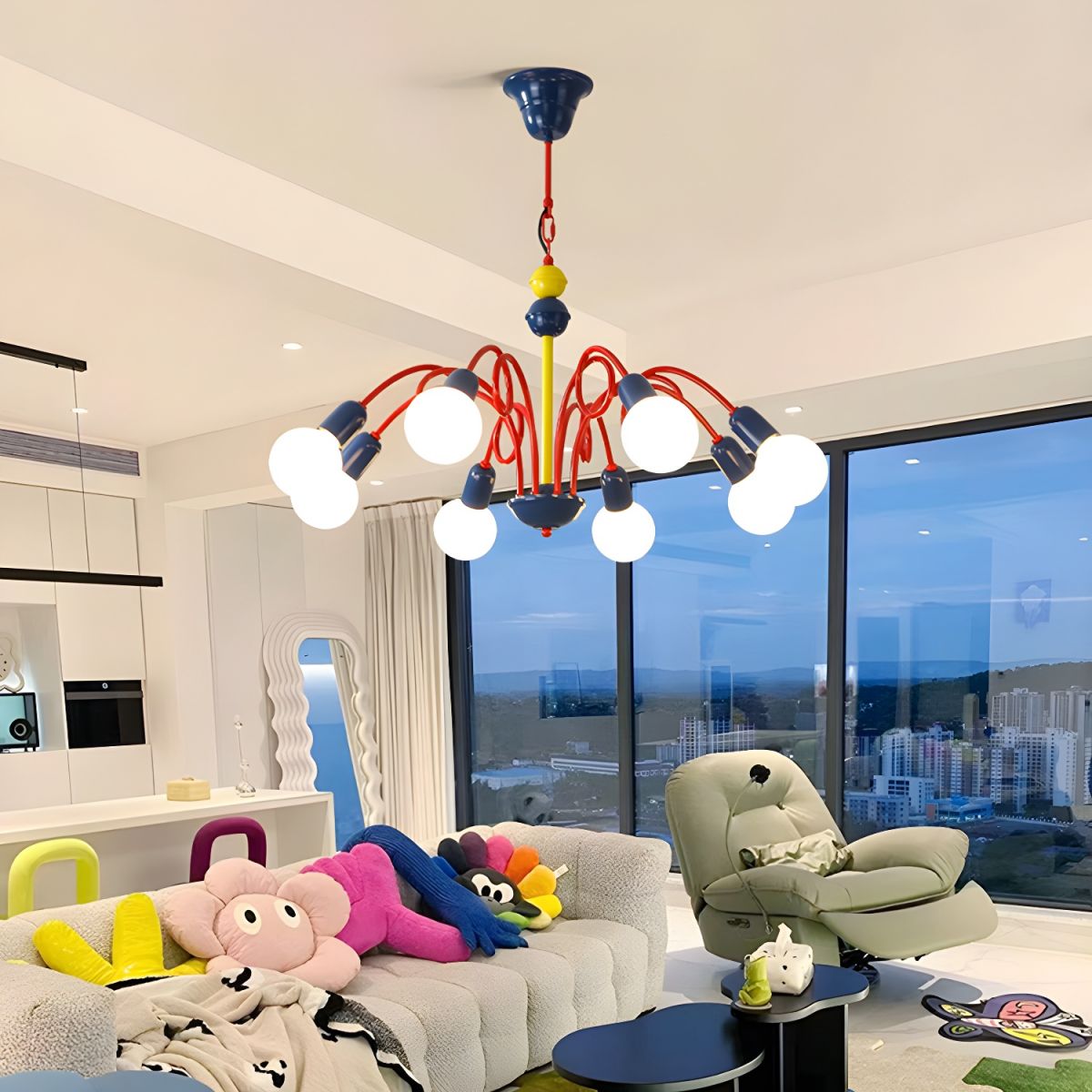 Valentina Lustre Moderne LED Mélange de Correspondance Sphérique Chambre D'enfant