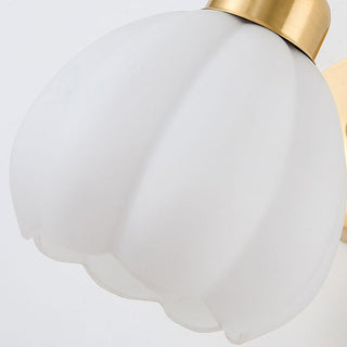 Arisha Applique Murale Fleur Rustique, Métal/Verre, Chambre