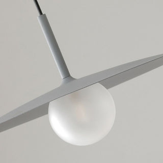 Arisha Suspension Dôme Moderne, Métal /Verre, Noir/Blanc/Grise, Chambre