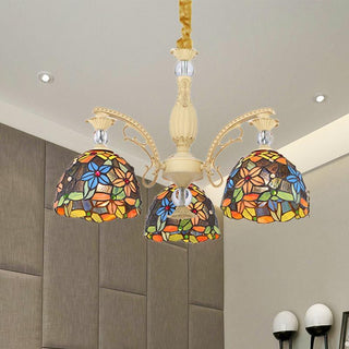 Silva Vintage LED Lustre Métal Verre Salon Chambre à coucher