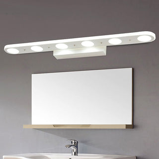 Arisha Applique Murale Ronde Scandivane, Métal/Acrylique, Blanc, Salle de Bain