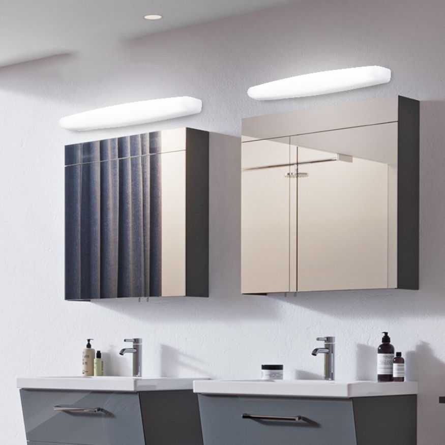 Ray Applique de Vanité Miroir Minimaliste, Blanc, Bureau