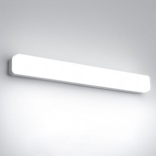 Ray Applique de Vanité Rectangulaire Simple, Acrylique, Blanc, Couloir/Salle de Bain