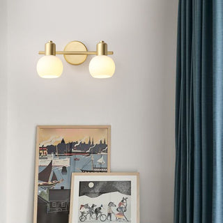 Valentina Applique Murale Globe Simple, Métal/Verre, Doré, Chambre