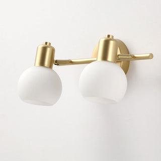 Valentina Applique Murale Globe Simple, Métal/Verre, Doré, Chambre