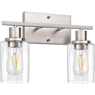 Silva Applique Murale Miroir Cylindrique Moderne, Verre/Métal, Noir/Or/Nickel, Chambre