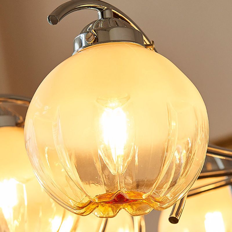 Valentina Lustre Moderne, Metal/Verre, Blanc, Chambre