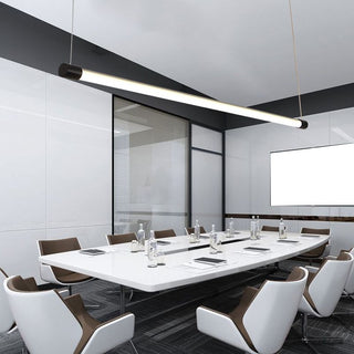 Ray Linéaire LED Suspension Noire Argent Métal Chambre à coucher
