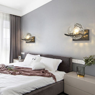 Valentina Applique Murale Boule Luxe, Verre/Métal, Chambre à Coucher