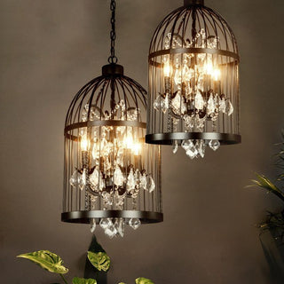 Arisha Industrie LED Suspension Noir Blanc Métal Chambre à coucher