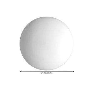 Valentina Applique Murale Globe Minimaliste, Métal/Verre, Blanc, Salle de Bain