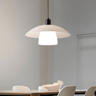 Arisha Suspension Dôme Nordique, Verre/Metal, Blanc, Chambre