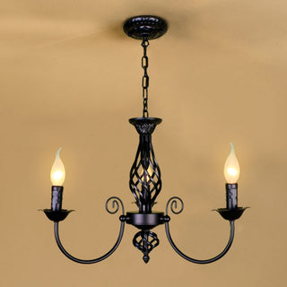 Sliva Lustre Lanterne Retro, Metal/Verre, Blanc/Noir, Salon
