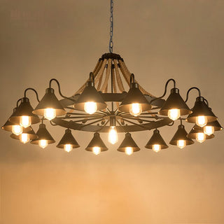 Silva Suspension Dôme Industriel, Métal/Verre, Noir/Blanc, Salon