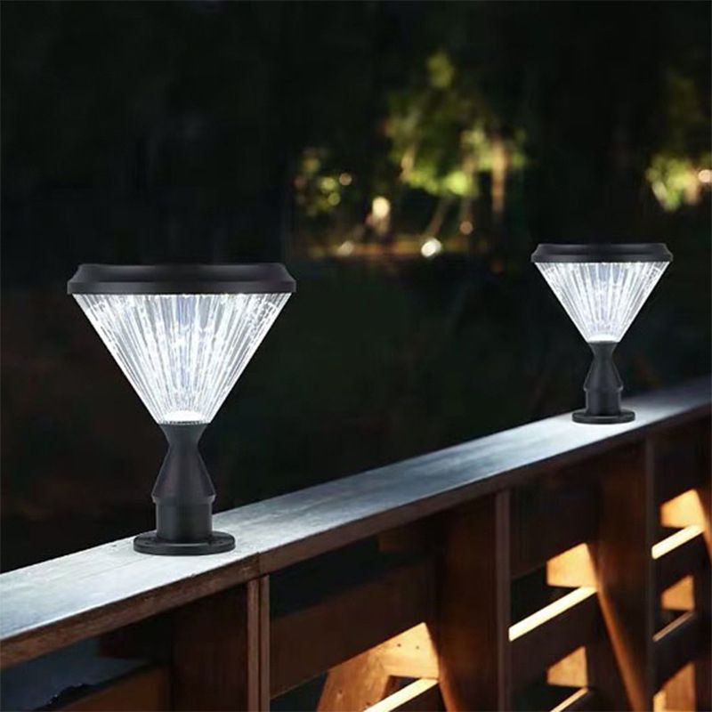 Ray Lampe de Poteau Solaire en forme de Diamant, L 33CM