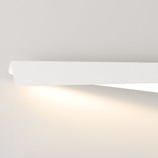 Arisha Applique Murale Géométrique Minimaliste, Métal, Blanc, Salon