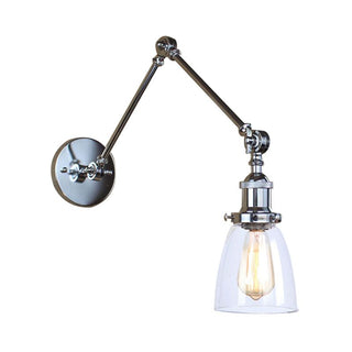 Silva Applique Bras Articulé Réglable Moderne, Métal/Verre, Salon