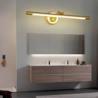 Tiffany Applique de Vanité Linéaire Moderne, Métal/Acrylique, Or, Salle de Bain