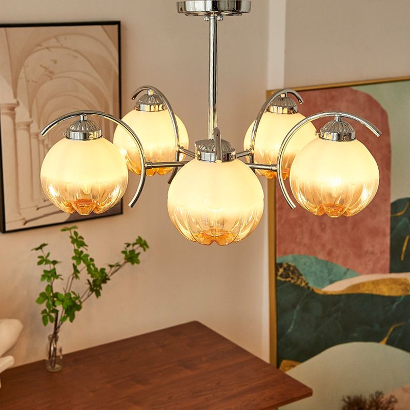 Valentina Lustre Moderne, Metal/Verre, Blanc, Chambre