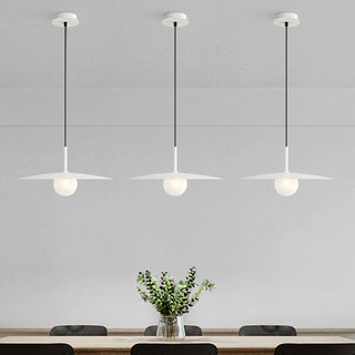 Arisha Suspension Dôme Moderne, Métal /Verre, Noir/Blanc/Grise, Chambre