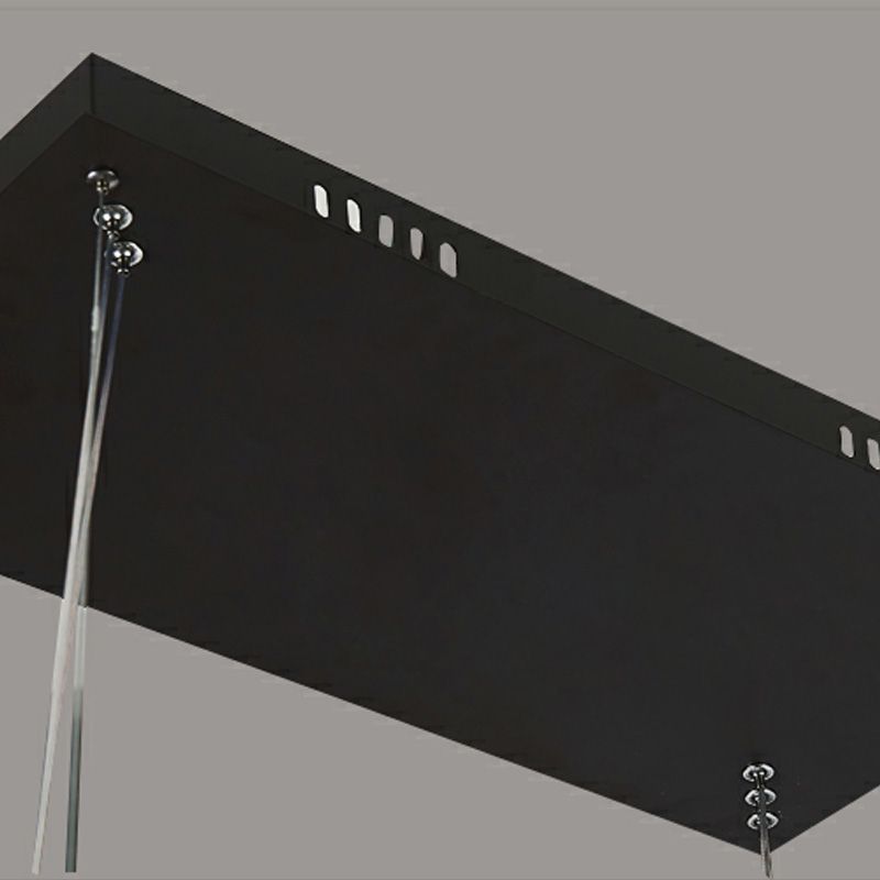 Arisha Luminaires Suspensions Carrée Simple Moderne Acrylique Noir/Blanc Salon/Chambre à Coucher/Salle à Manger