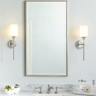 Tiffany Applique Murale Minimaliste Nordique, Métal, Noir/Argent, Chambre à Coucher