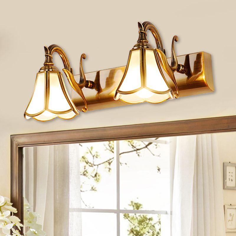 Ray Design Italien Floride Applique Murale à miroir LED Marron Métal Salle de Bain