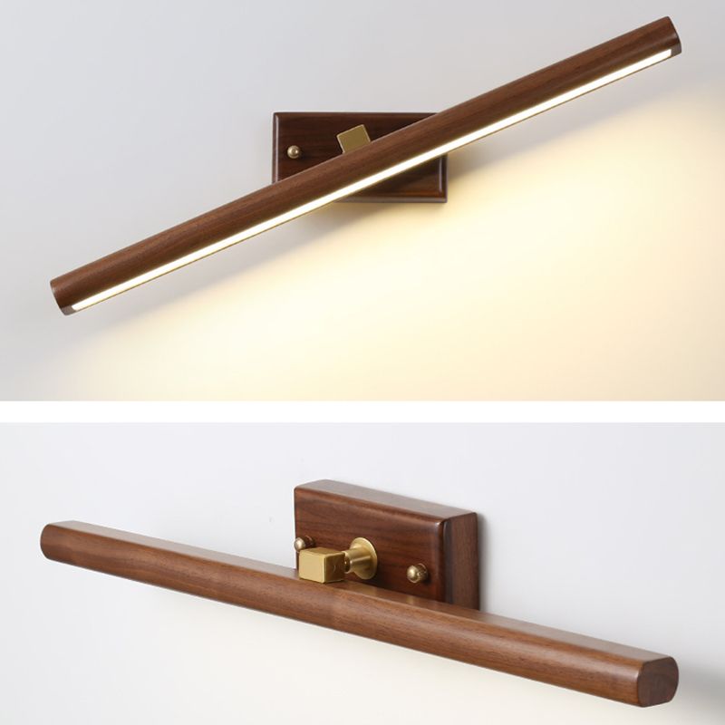 Muto Applique Murale Moderne et Minimaliste avec Miroir, Bois, Salle de Bain