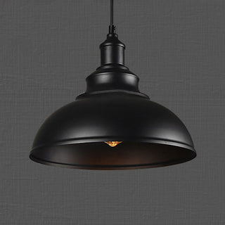 Arisha Rétro Industrielle LED Suspension Noir Blanc Gris Métal Salle à manger
