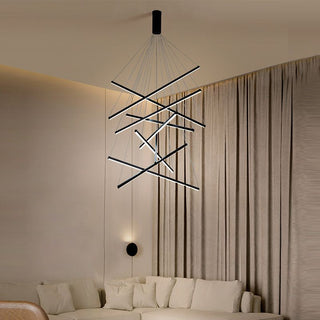 Solurex Luminaires Suspensions Linéaire Simple LED Moderne Métal Ferreux Salon-Luire