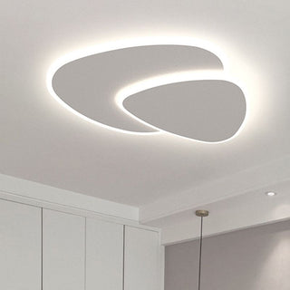 Seronix Plafonnier Triangle Moderne Blanc Salon-Luire