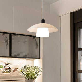 Arisha Suspension Dôme Nordique, Verre/Metal, Blanc, Chambre