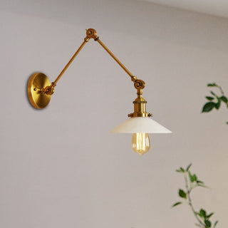 Silva Applique Murale Réglable Rétro, Métal, Bronze/Laiton, Couloir