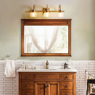 Arisha Applique Murale Bol Vintage, Métal/Verre, Laiton, Salle de Bain