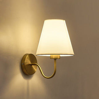 Tiffany Applique Murale Géométrique Nordique, Métal/Tissu, Noir/Blanc/Café/Lin, Chambre