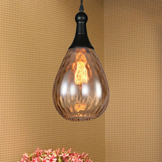 Arisha Vintage LED Suspension Métal Verre Chambre à coucher Salon