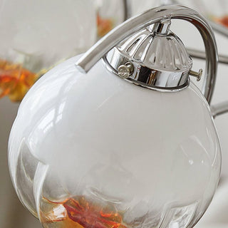 Valentina Lustre Moderne, Metal/Verre, Blanc, Chambre