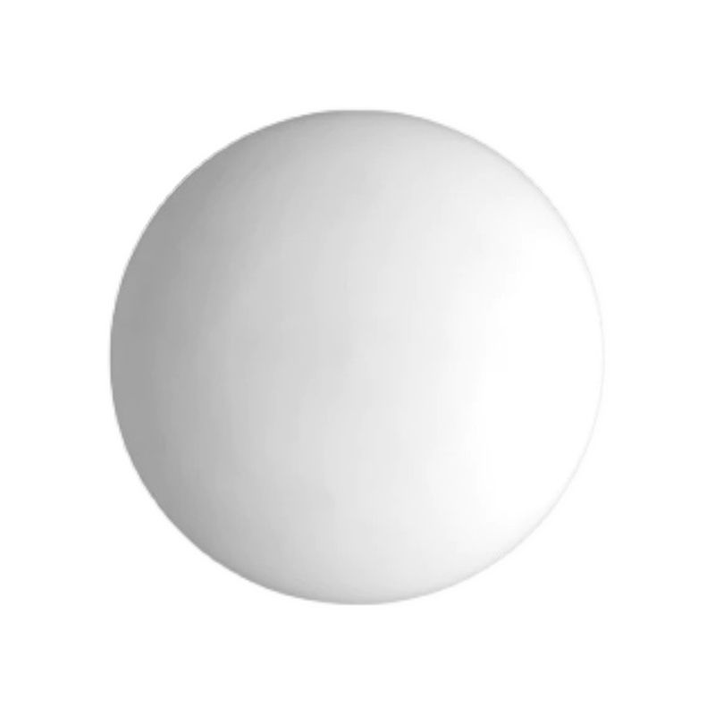 Valentina Applique Murale Globe Minimaliste, Métal/Verre, Blanc, Salle de Bain
