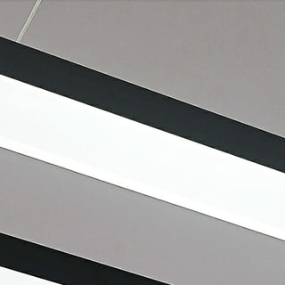 Arisha Luminaires Suspensions Carrée Simple Moderne Acrylique Noir/Blanc Salon/Chambre à Coucher/Salle à Manger
