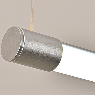 Ray Linéaire LED Suspension Noire Argent Métal Chambre à coucher