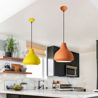 Valentina Moderne LED Suspension Noir Grey Métal Chambre à coucher