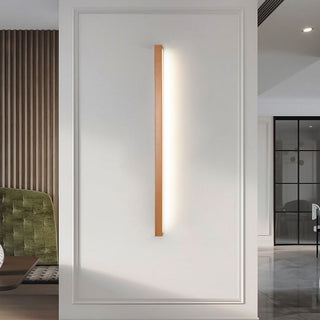 Vominex Applique Murale Miroir Linéaire Minimaliste Bois Salon-Luire