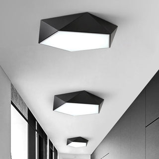 Arisha Design LED Plafonnier Simple Moderne Métal Noir/Blanc Salon