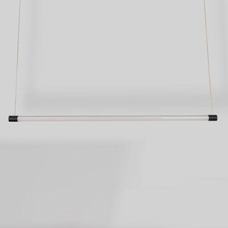Ray Linéaire LED Suspension Noire Argent Métal Chambre à coucher