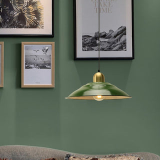 Arisha Vintage LED Suspension Vert Métal Chambre à coucher Salon