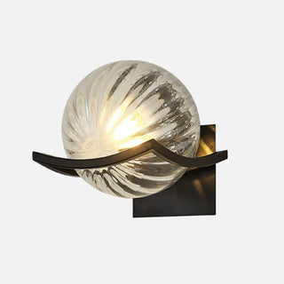 Valentina Applique Murale Boule Luxe, Verre/Métal, Chambre à Coucher