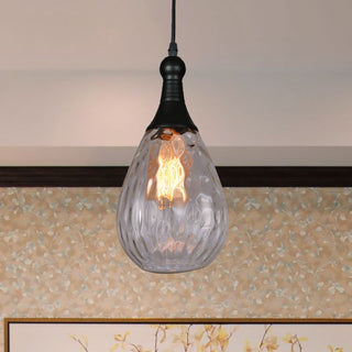 Arisha Vintage LED Suspension Métal Verre Chambre à coucher Salon
