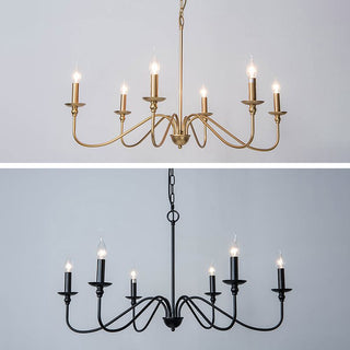 Silva Grande Luminaires Suspensions Vintage LED Métal Noir/Doré Salon